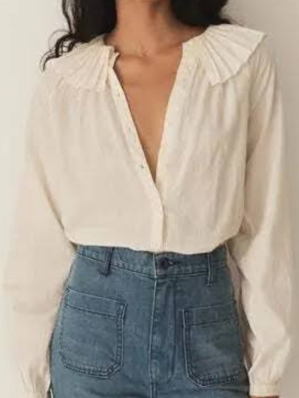NWT Dôen Aster Top (hard to find), Size Small, in Mother of Pearl (cream) color